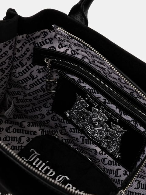 Juicy Couture torebka Iris Velvet kolor czarny BIJIR8944WZC
