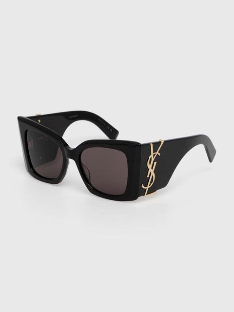 Saint Laurent okulary przeciwsłoneczne BLAZE damskie kolor czarny