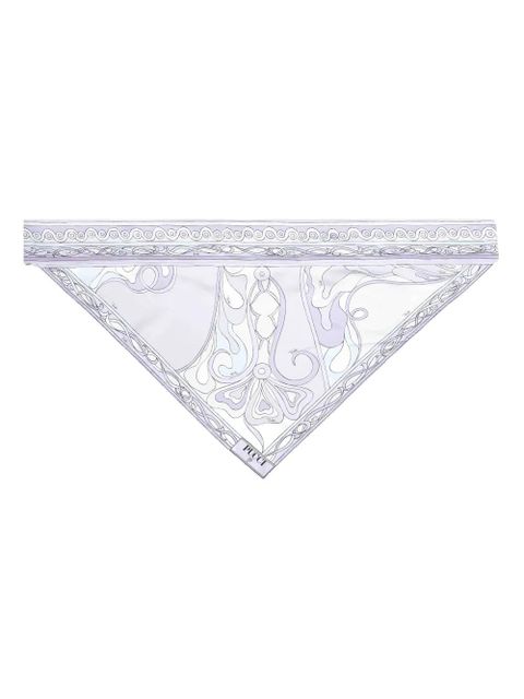 PUCCI patterned triangular scarf - Purple - zdjęcie produktu nr 1