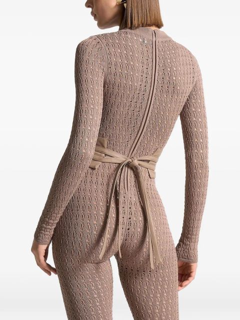 Manière De Voir Chantal detachable-belt jumpsuit - Neutrals