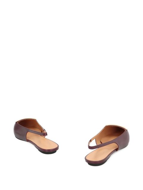 Tod's pointed-toe slingback ballet flats - Red