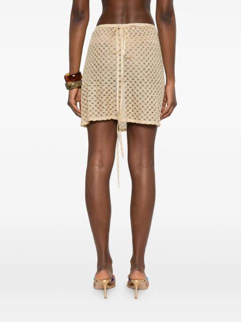 Missoni crochet wrap skirt - Gold