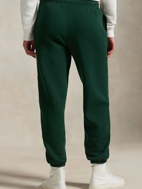 Polo Ralph Lauren spodnie dresowe damskie kolor zielony z nadrukiem 211971758