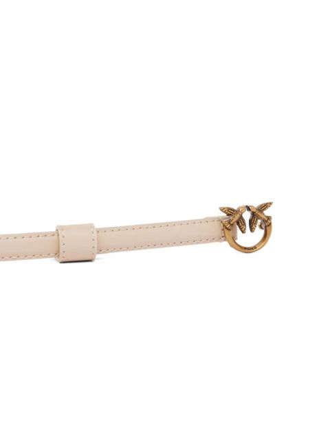 PINKO Love Birds-buckle belt - Neutrals