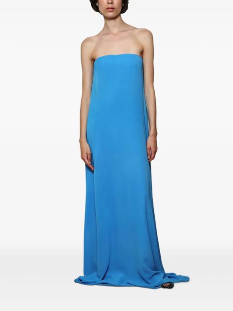 Christopher Esber strapless tie-back maxi dress - Blue