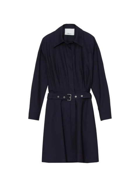 3.1 Phillip Lim belted collared mini dress - Blue - zdjęcie produktu nr 1