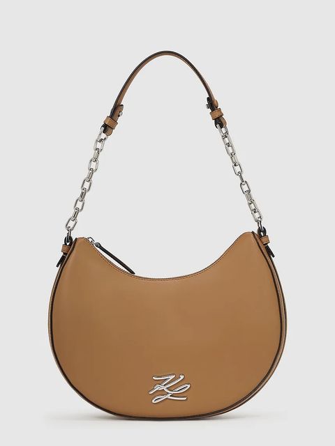 Karl Lagerfeld torebka skórzana K/AUTOGRAPH kolor brązowy A2W30019 - zdjęcie produktu nr 1