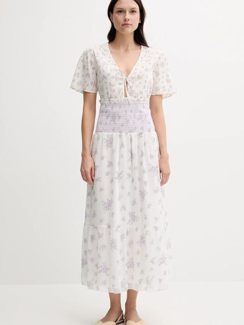 Pepe Jeans spódnica kolor biały maxi rozkloszowana PL901223 - zdjęcie produktu nr 2