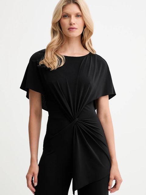 Marciano by Guess kombinezon SELENA kolor czarny z dekoltem okrągłym 5YGD14 6257A