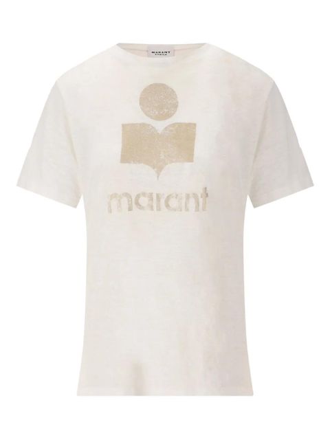 ISABEL MARANT logo-print T-shirt - Neutrals - zdjęcie produktu nr 1