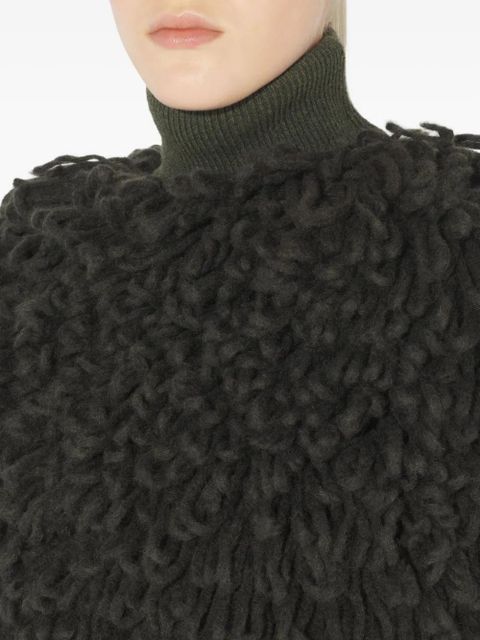 Jean Paul Gaultier Bouclette high-neck sweater - Green - zdjęcie produktu nr 2