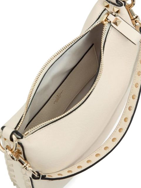 Valentino Garavani small Rockstud leather shoulder bag - White