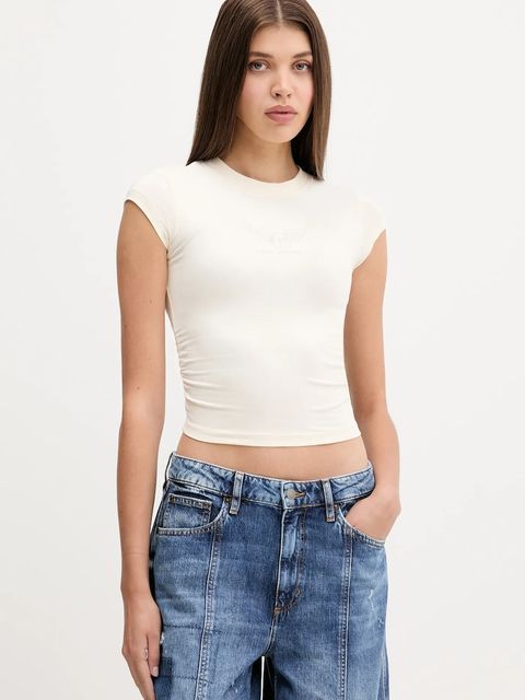 Guess Originals t-shirt VINTAGE damski kolor beżowy W5YI43 J1314 - zdjęcie produktu nr 1