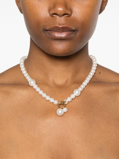 Ferragamo pearl-embellished necklace - White - zdjęcie produktu nr 2