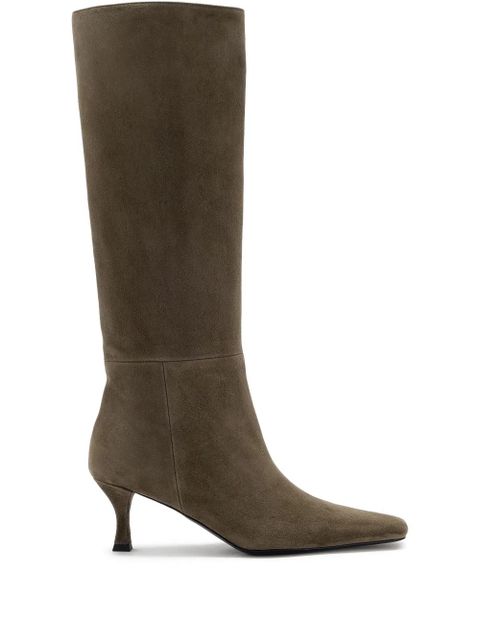 Proenza Schouler Trap suede knee-high boots - Green - zdjęcie produktu nr 1