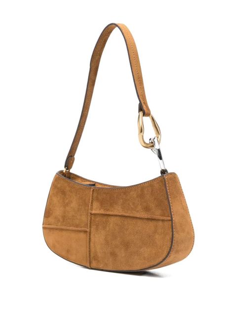 STAUD Ollie panelled shoulder bag - Brown