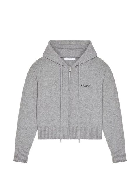 Givenchy hooded zip knitwear - Grey - zdjęcie produktu nr 1