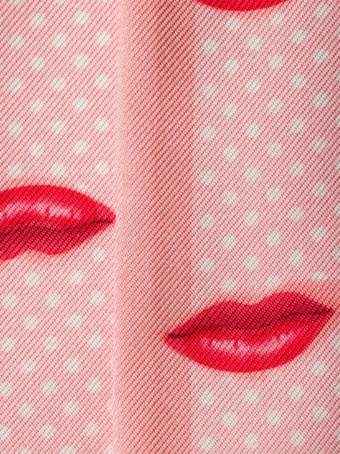 Prada lips-print scarf - Pink - zdjęcie produktu nr 2