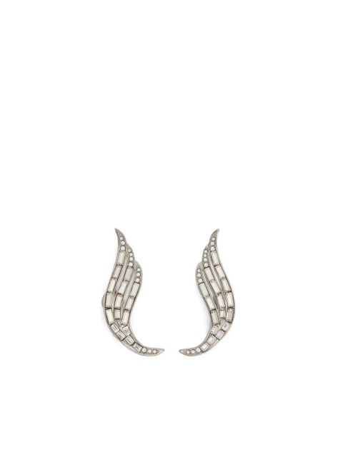 Jil Sander wing-shaped earrings - Silver - zdjęcie produktu nr 1