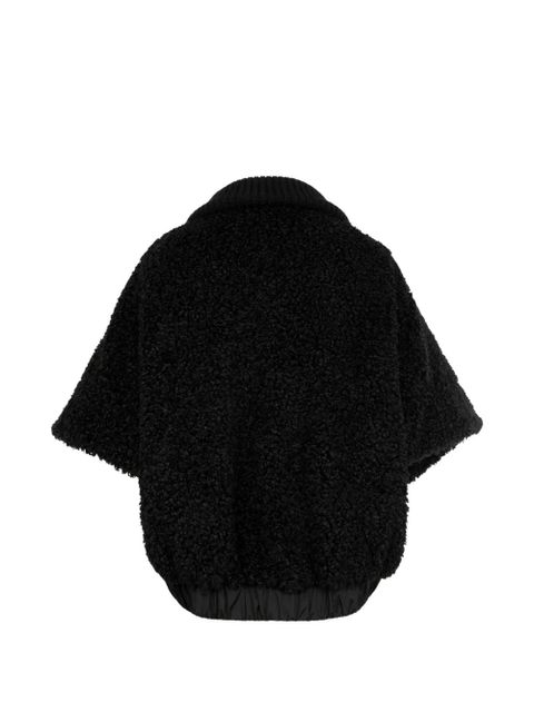 Moncler zip-up fleece cape - Black - zdjęcie produktu nr 2