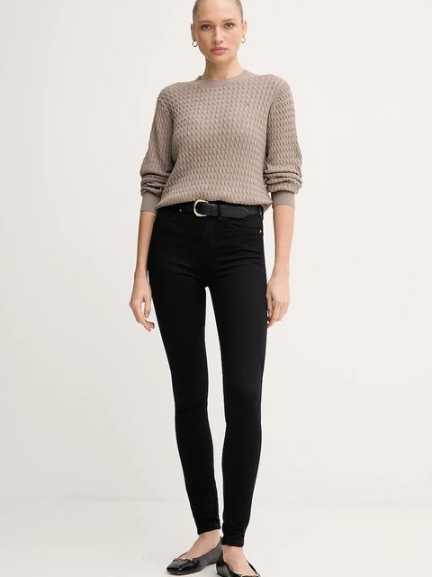 Tommy Hilfiger sweter bawełniany kolor beżowy lekki WW0WW44993 - zdjęcie produktu nr 2