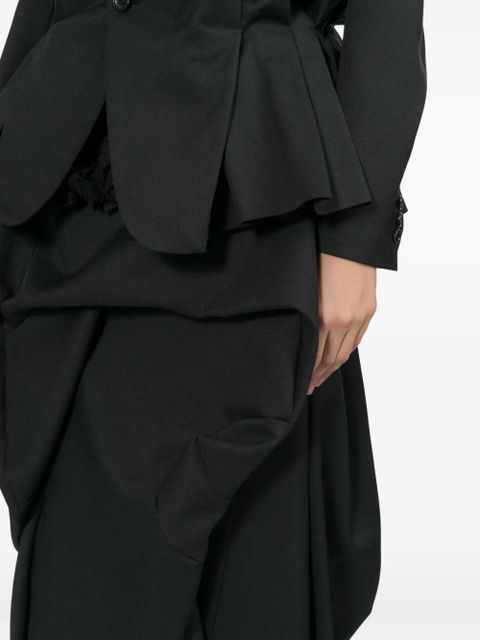 Comme Des Garçons wrap-around midi skirt - Black