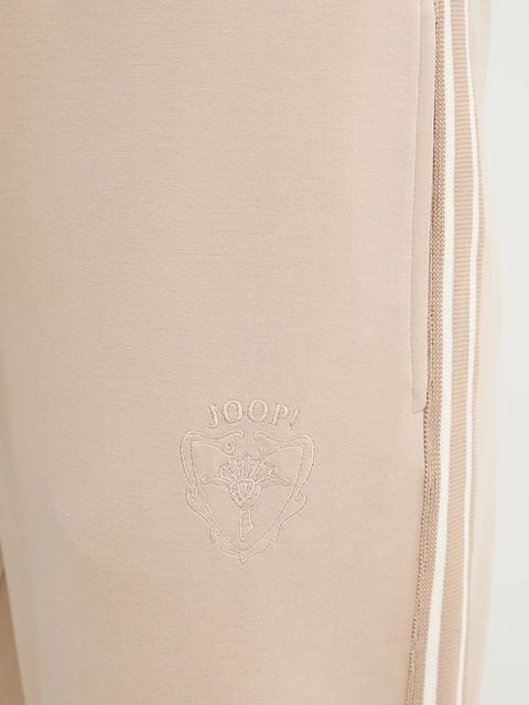 Joop! spodnie dresowe damskie kolor beżowy z aplikacją 30047774