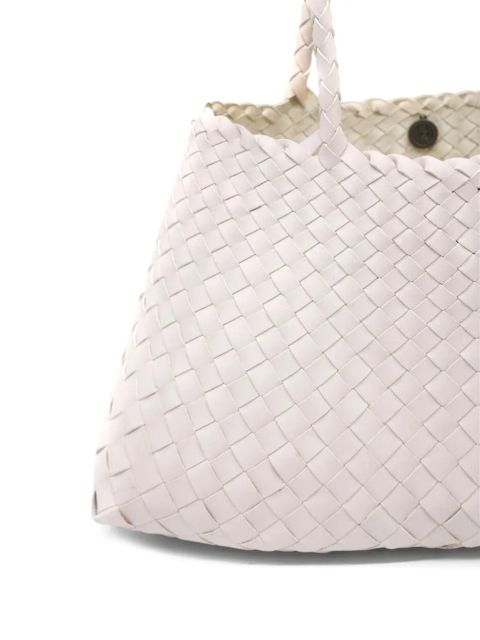 DRAGON DIFFUSION big Santa Croce woven tote bag - Neutrals
