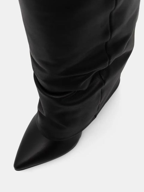 Steve Madden kozaki Corenne damskie kolor czarny na koturnie SM11003418 - zdjęcie produktu nr 2