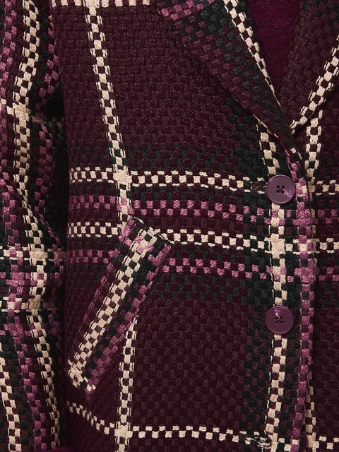 Medicine płaszcz damski kolor bordowy