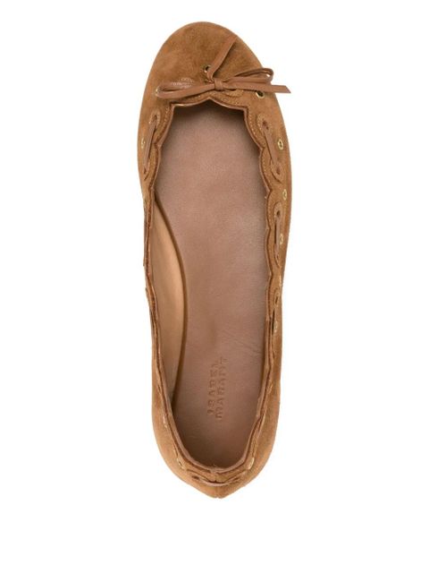 ISABEL MARANT Balfy suede ballet flats - Brown - zdjęcie produktu nr 2