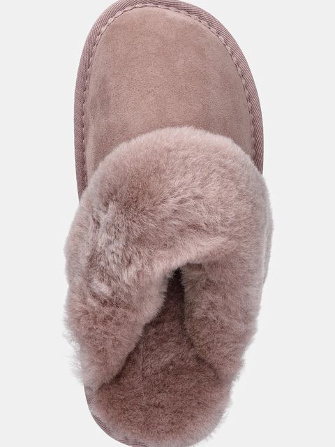 Answear.LAB kapcie zamszowe kolor różowy