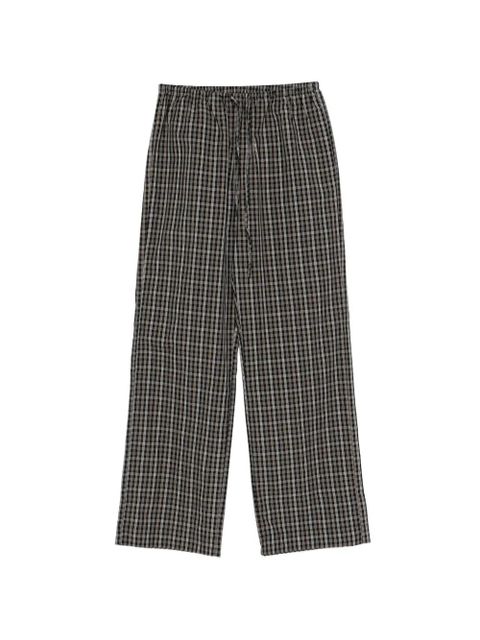 Róhe drawstring checked trousers - Black - zdjęcie produktu nr 1
