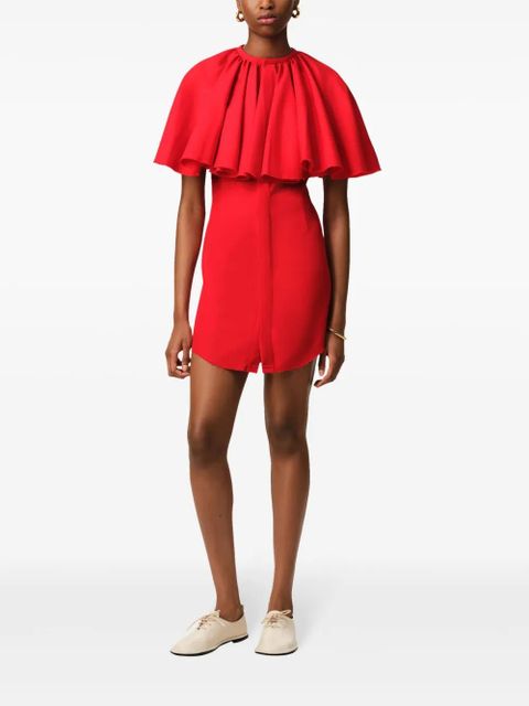 AMI Paris ruffled mini dress - Red - zdjęcie produktu nr 2