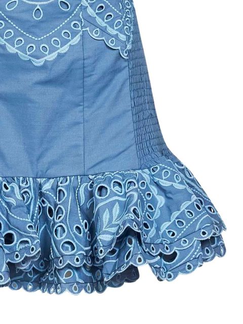 Charo Ruiz Ibiza Salty broderie-anglaise mini dress - Blue - zdjęcie produktu nr 2