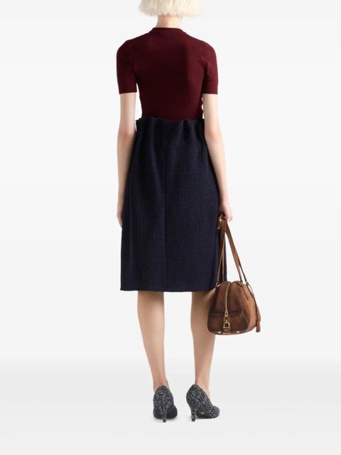 Prada wool midi skirt - Black - zdjęcie produktu nr 2