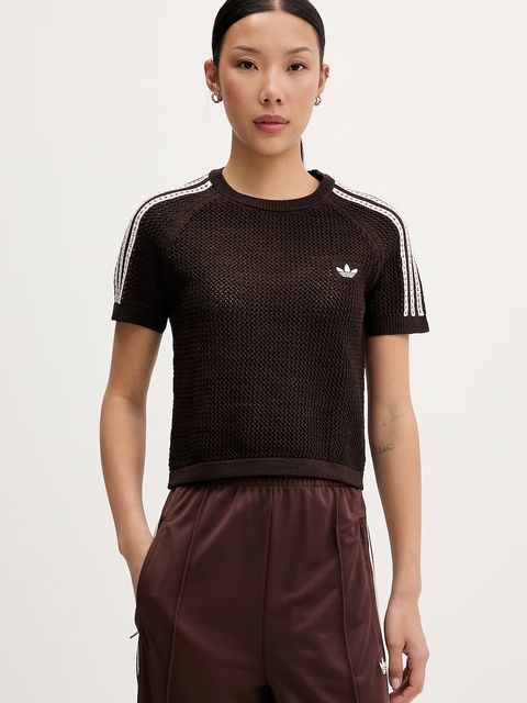 adidas Originals T-shirt damski ażurowy - zdjęcie produktu nr 1