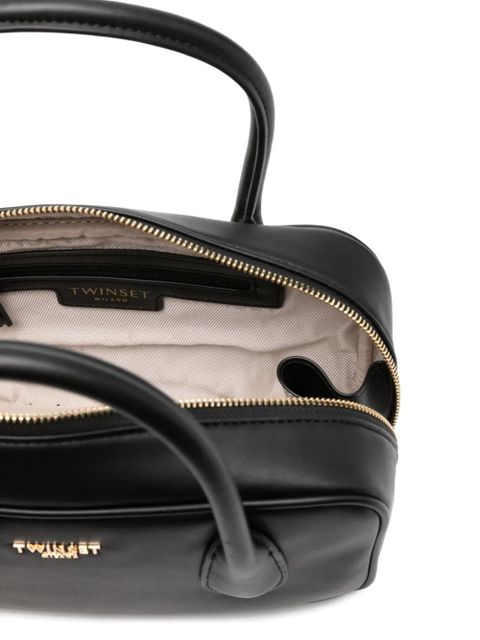 TWINSET logo-lettering tote bag - Black
