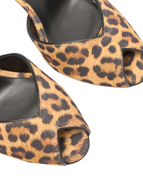 Casadei 80mm Venus Malesia leopard-print ankle-strap sandals - Brown - zdjęcie produktu nr 2