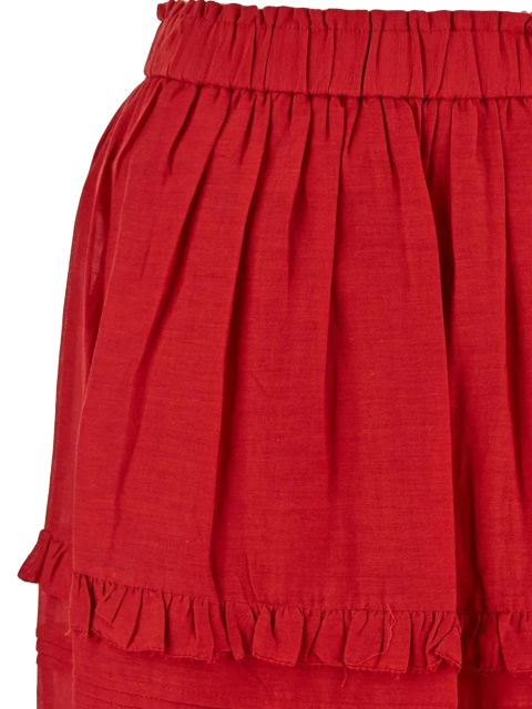 ISABEL MARANT Diya midi skirt - Red
