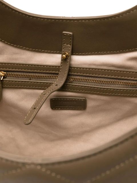 PINKO Love Birds-plaque tote bag - Green