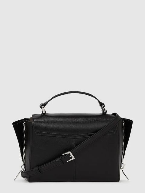 Karl Lagerfeld torebka skórzana kolor brązowy A4W30272 - zdjęcie produktu nr 2