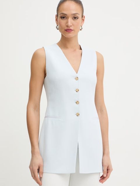 BOSS kamizelka jednorzędowa damska z wiskozy Julinial - zdjęcie produktu nr 2