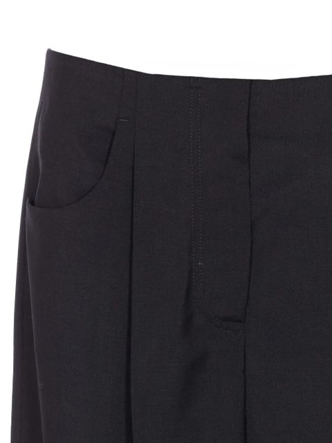 FENDI pleated-front trousers - Black