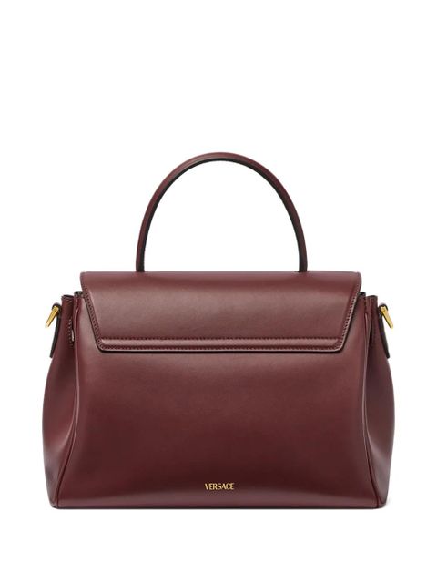 Versace La Medusa-embellished top-handle tote bag - Red