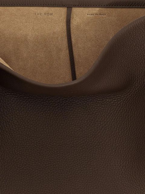 The Row N/S Park grain-leather shoulder bag - Brown