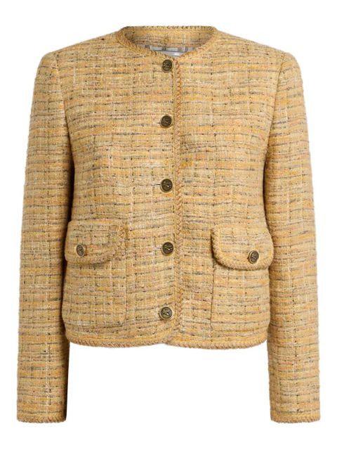 ETRO tweed-effect cropped jacket - Neutrals - zdjęcie produktu nr 1