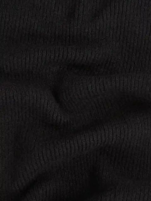 Karl Lagerfeld szalik z domieszką wełny K/SIGNATURE damski kolor czarny z aplikacją A4W33028