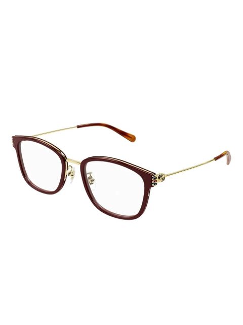 Gucci Eyewear square-frame glasses - Red - zdjęcie produktu nr 2