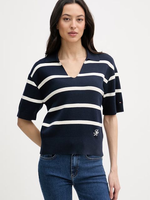 Tommy Hilfiger polo swetrowe damskie bawełniane - zdjęcie produktu nr 1